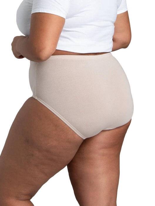 Fruit Of The Loom Women's Plus Fit For Me® Breathable Cotton Assorted Brief Panty Assorted 10 Pack
