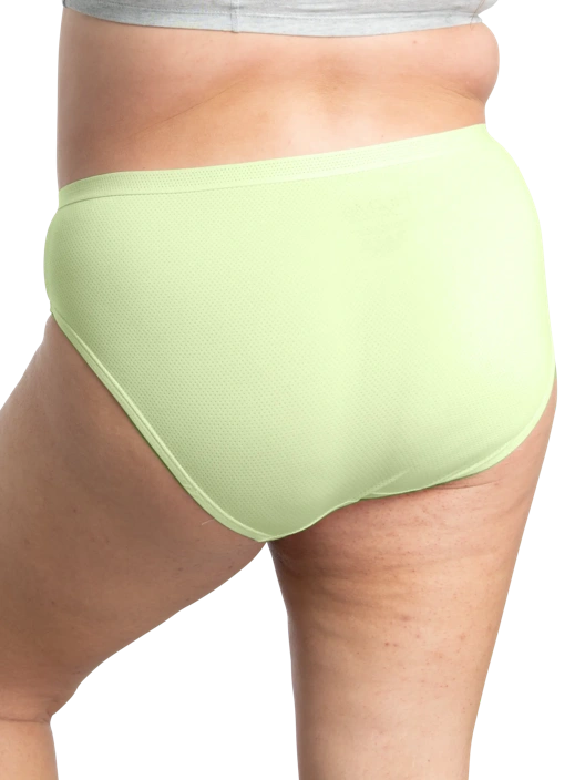 Fruit Of The Loom Women's Plus Fit For Me® Breathable Micro-Mesh Hi-Cut Panty Assorted 6 Pack