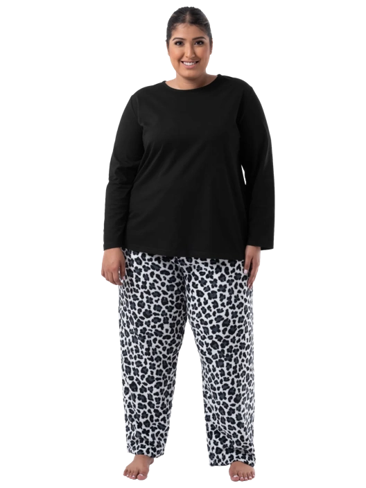 Fruit Of The Loom Women's Plus Fit For Me® Fleece Top And Bottom