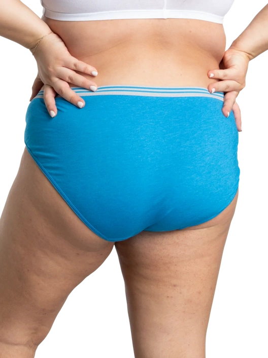 Fruit Of The Loom Women's Plus Fit For Me® Heather Cotton Hi-Cut Panty Assorted 6 Pack