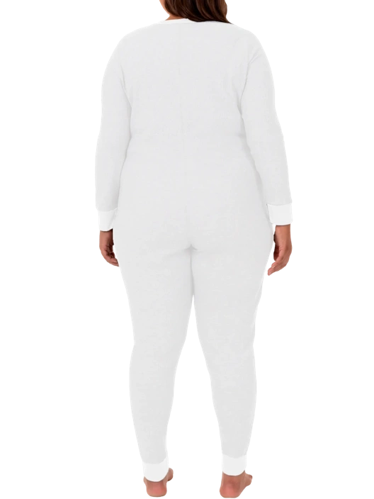 Fruit Of The Loom Women's Plus Fit For Me® Waffle Unionsuit