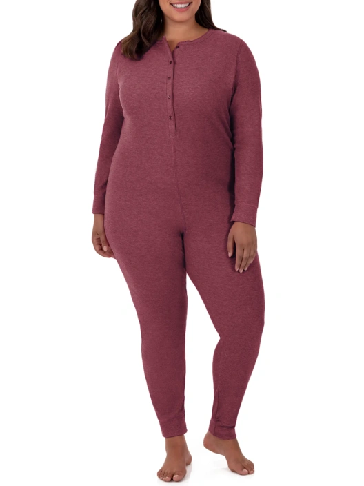 fruit of the loom Women's Plus Fit for Me® Waffle Unionsuit fruit of the loom Women's Plus Fit for Me® Waffle Unionsuit