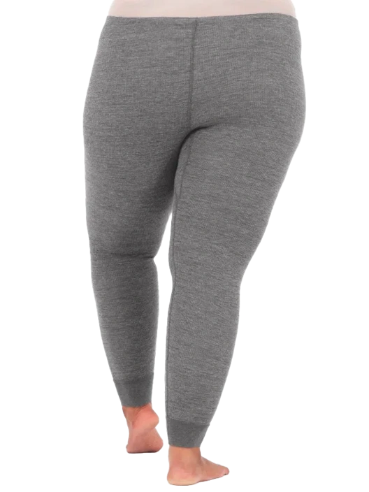 Fruit Of The Loom Women's Plus Size Waffle Thermal Bottom 2 Pack