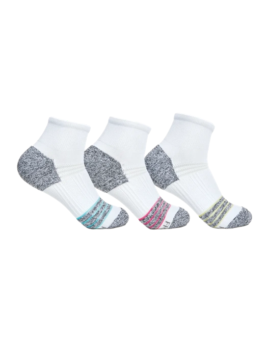 fruit of the loom Women's Seamless Quarter Sock 3 Pack