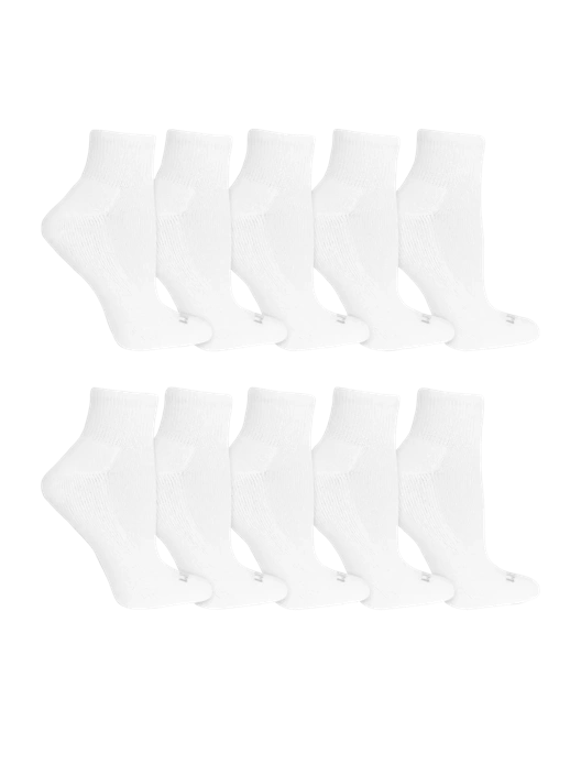 Fruit Of The Loom Women's Sport Ankle Cush Sock 10 Pack