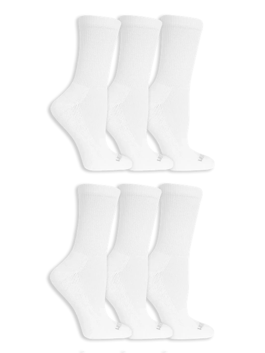 Fruit Of The Loom Women's Sport Crew Cush Sock 10 Pack