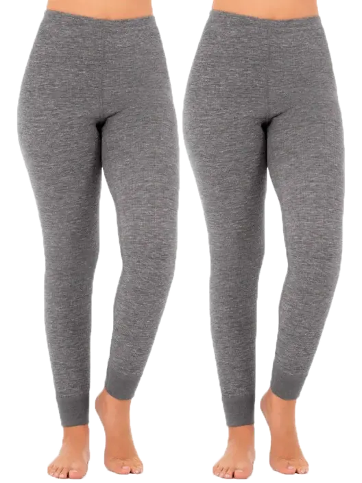 Fruit Of The Loom Women's Waffle Thermal Bottom 2 Pack