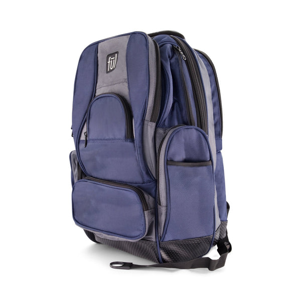 Ful Big Easy Water Resistant 17" FŪL Backpack Navy Grey