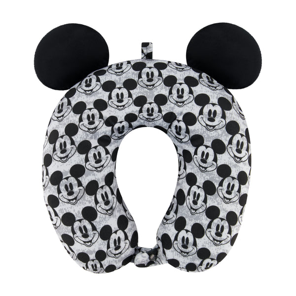 Ful Disney Mickey Mouse Black / Grey 3D Ears Travel Pillow