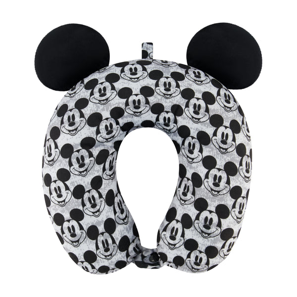 Ful Disney Mickey Mouse Black / Grey 3D Ears Travel Pillow