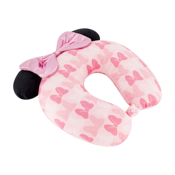 Ful Disney Minnie Mouse Blush Bows 3D Ears And Bow Travel Pillow