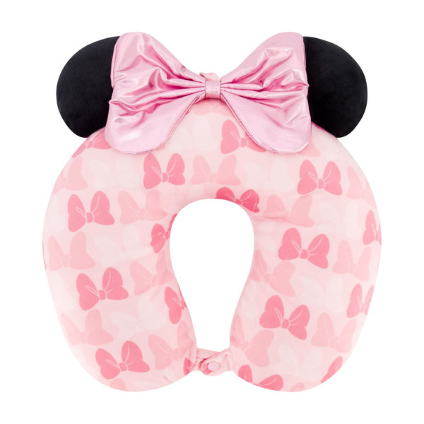 ful Disney Minnie Mouse Blush bows 3D ears and bow travel pillow