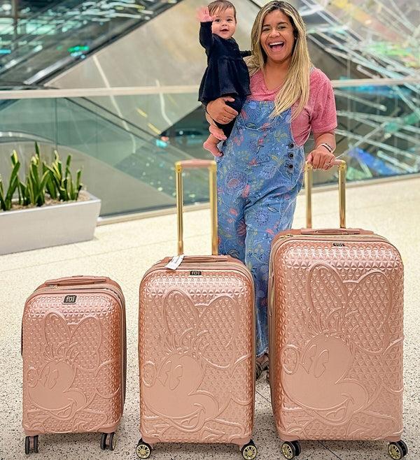 Ful Disney Minnie Mouse FŪL 25" Luggage Spinner Rose Gold