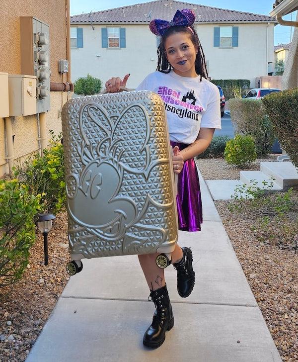 Ful Disney Minnie Mouse FŪL 30" Luggage Spinner Taupe