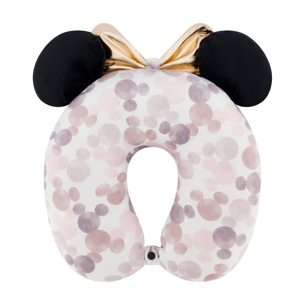 Ful Disney Minnie Mouse Water Print 3D Ears & Bow Travel Pillow