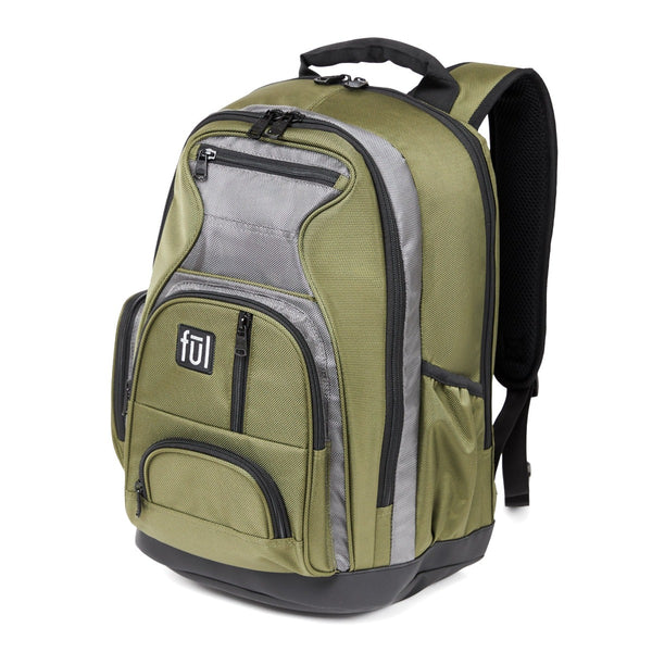 Ful Free Fallin Olive Laptop Backpack FŪL Plush Padded