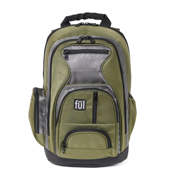 ful Free Fallin Olive Laptop Backpack FŪL Plush Padded