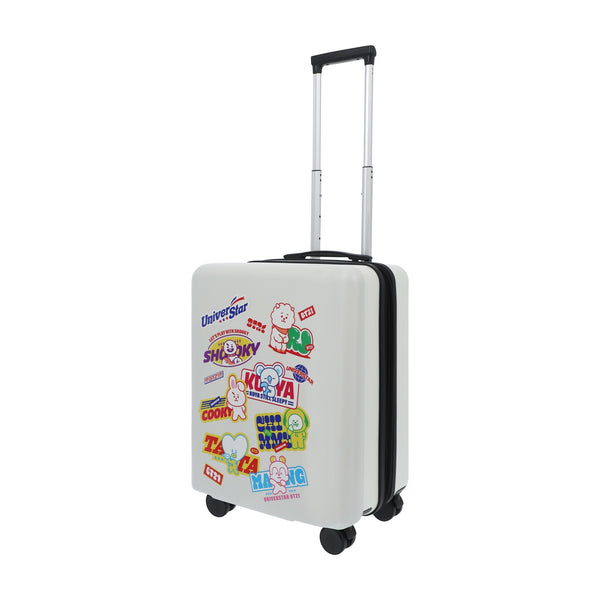 ful BT21 22.5" White Carry-On Suitcase Luggage