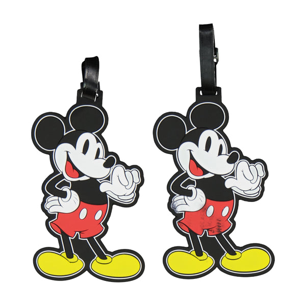 ful Disney Mickey Mouse Luggage Tags 2-Piece Set
