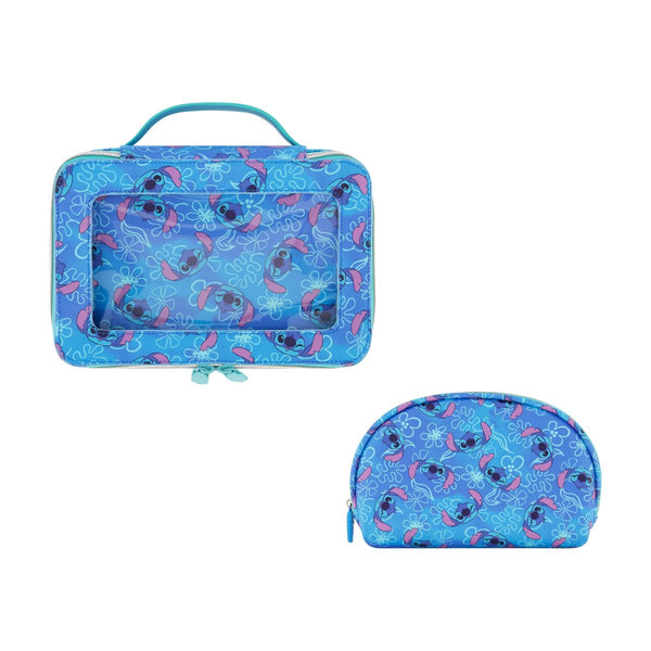 ful Disney Stitch 2-Piece Travel Cosmetic Case Set