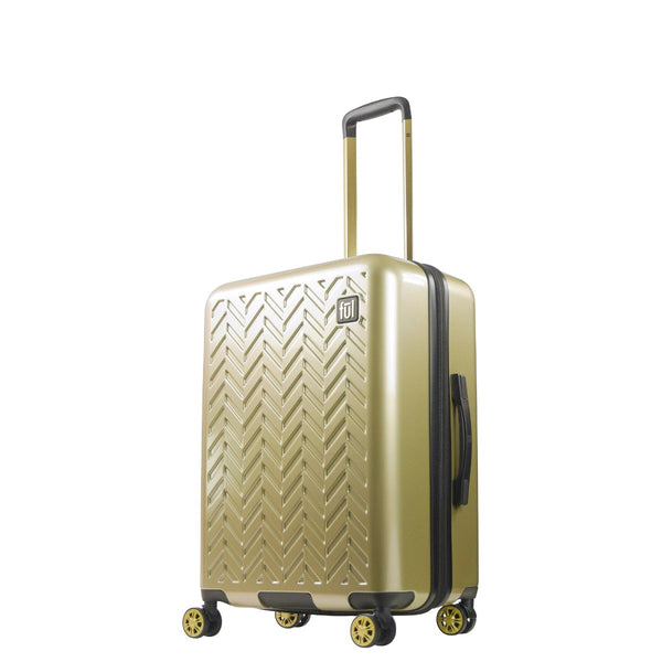ful Ful Groove 27" Expandable Hardside Spinner Luggage Gold
