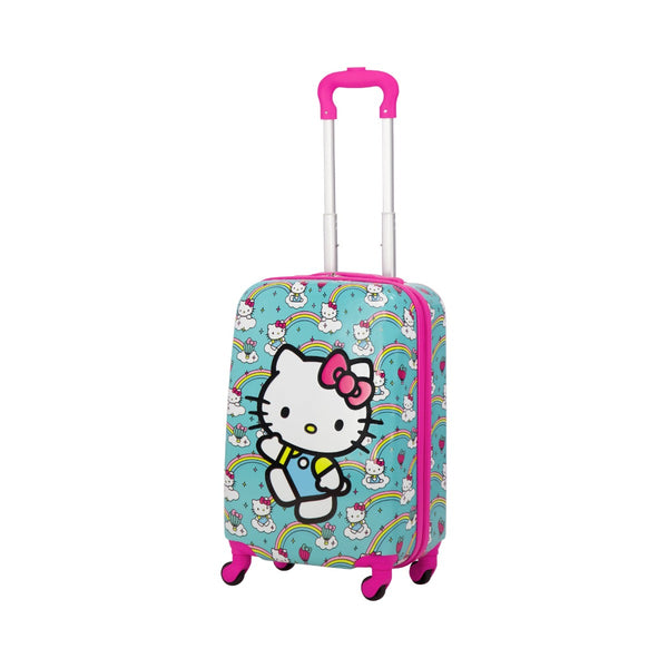 ful Hello Kitty Rainbows Kids 21" Sky Blue Carry-on Luggage