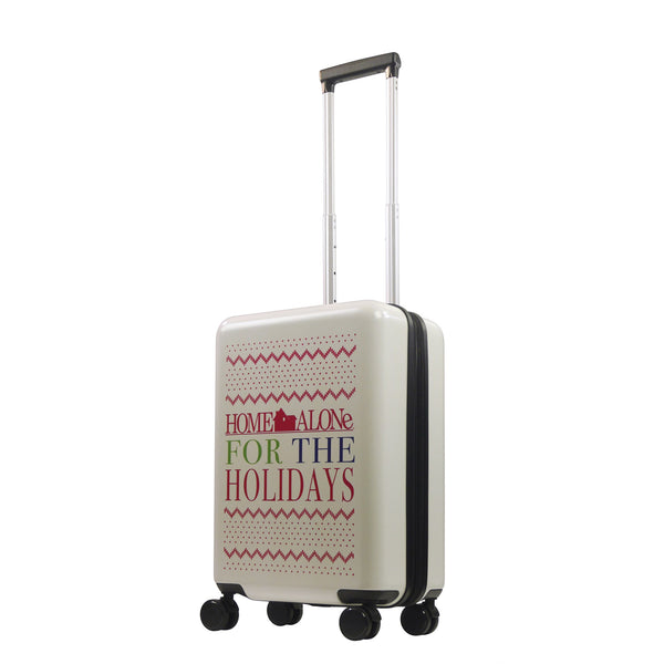 ful Home Alone 22.5" White Carry-On Suitcase Luggage