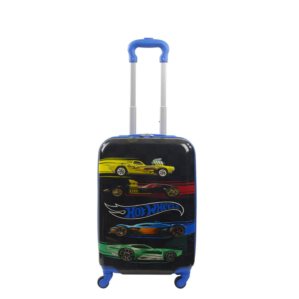 Ful Hot Wheels 20.5" Black Kids Spinner Carry-on Luggage