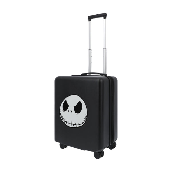 ful Jack Skellington Face 22.5" Black Carry-On Suitcase Luggage