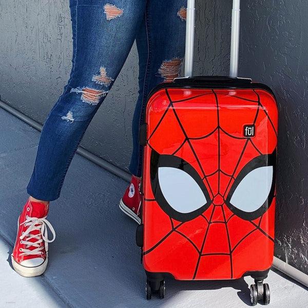 Ful Marvel Spiderman Mask FŪL 21" Hard Rolling Luggage Red