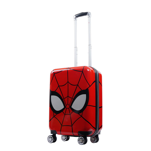 ful Marvel Spiderman Mask FŪL 21" Hard Rolling Luggage Red