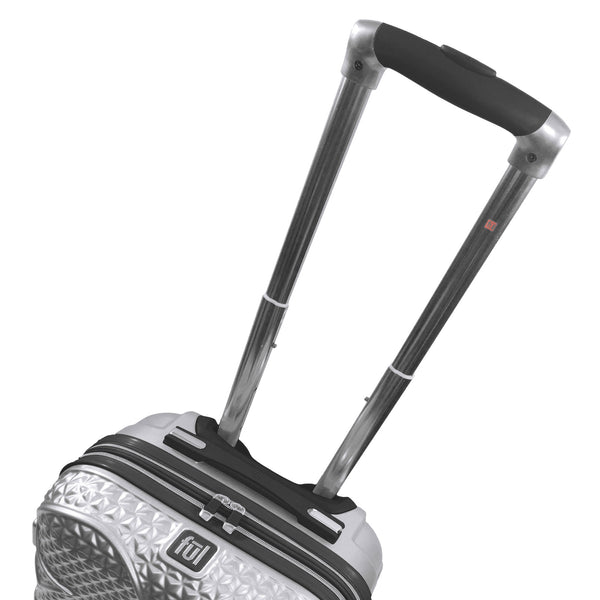 Ful Mickey Mouse Rolling Luggage FŪL Disney Luggage 22.5" Silver