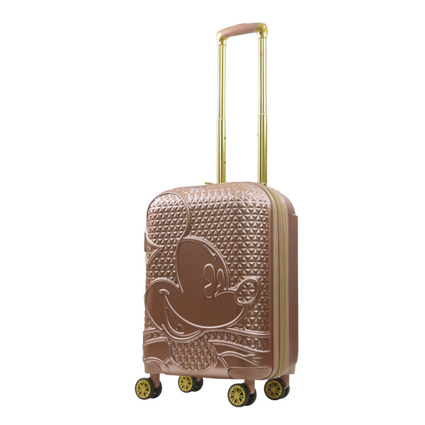 ful Mickey Mouse Rolling Luggage FŪL Disney Luggage 22.5" Rose Gold