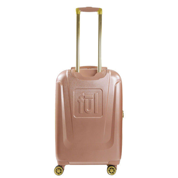 Ful Mickey Mouse Rolling Luggage FŪL Disney Luggage 26" Rose Gold