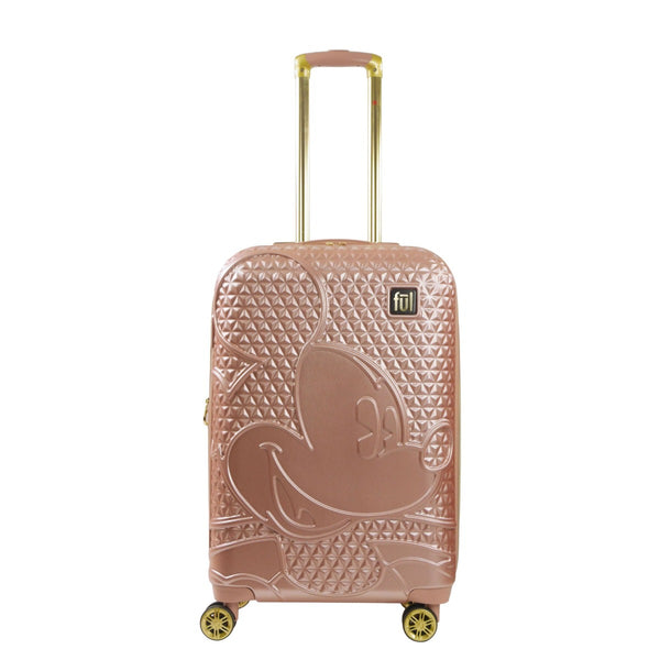 Ful Mickey Mouse Rolling Luggage FŪL Disney Luggage 26" Rose Gold
