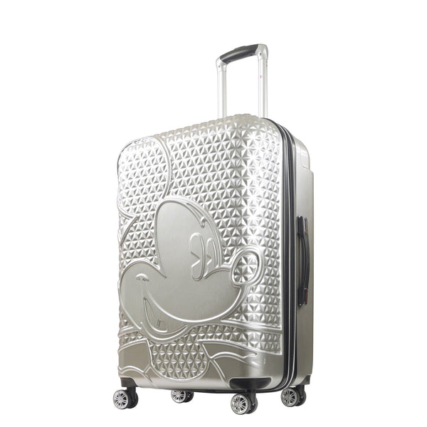 ful Mickey Mouse Rolling Luggage FŪL Disney Suitcase 30" Silver