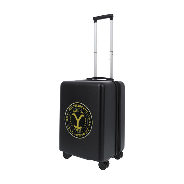 ful Yellowstone 22.5" Black Carry-On Suitcase Luggage