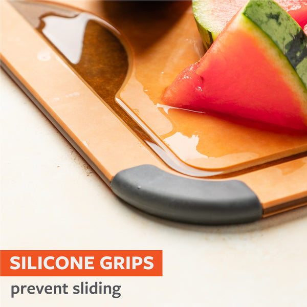 Full Circle Chop Shop 4-Piece Cutting Board Set With Stand