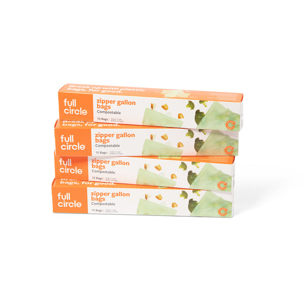 Full Circle Zipper Gallon Bags