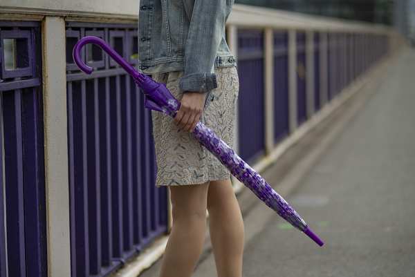 Fulton Umbrellas Span Class="mob-item-title">Birdcage® 2 - Purple Leopard