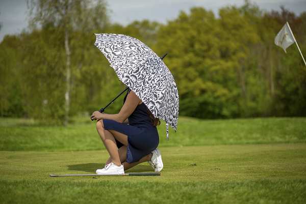 Fulton Umbrellas Span Class="mob-item-title">Fairway Ladies Golf 2 - Chic Leopard