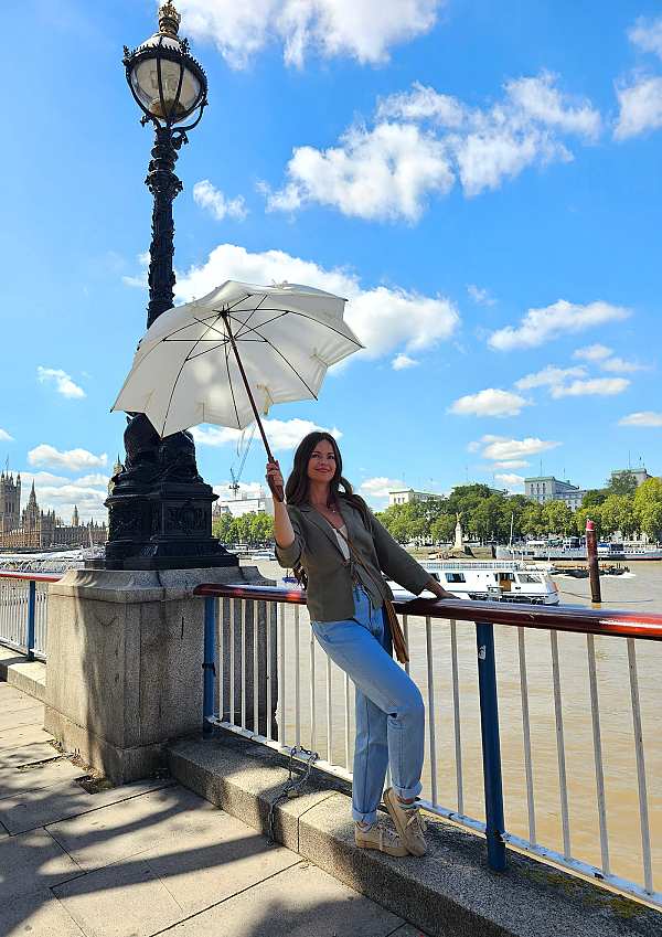 Fulton Umbrellas Span Class="mob-item-title">Kensington UV - Star Cream