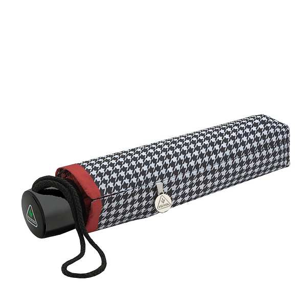Fulton Umbrellas Span Class="mob-item-title">Minilite 2 - Houndstooth Red Border