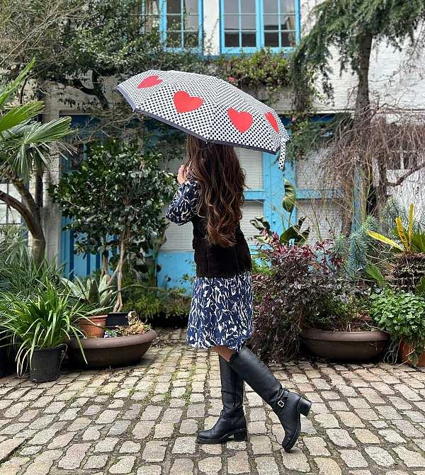 Fulton Umbrellas Span Class="mob-item-title">Minilite 2 - Love Hearts Spot