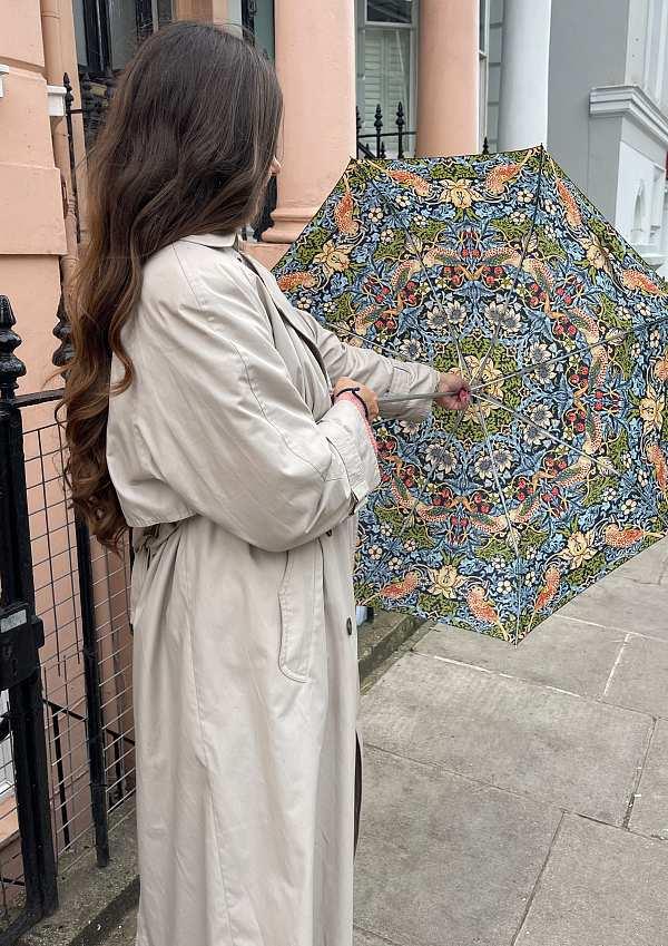 Fulton Umbrellas Span Class="mob-item-title">Morris & Co. Minilite UV 2 - Strawberry Thief