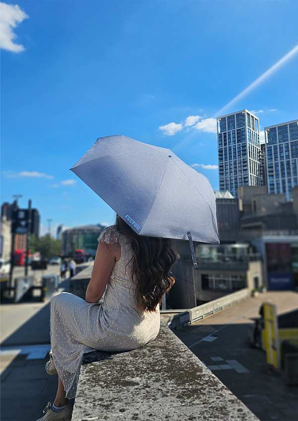 Fulton Umbrellas Span Class="mob-item-title">Parasoleil 2 UV - Blue Chambray