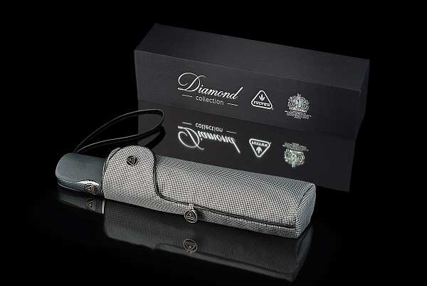 fulton umbrellas span class="mob-item-title">The Asscher - Mono Houndstooth