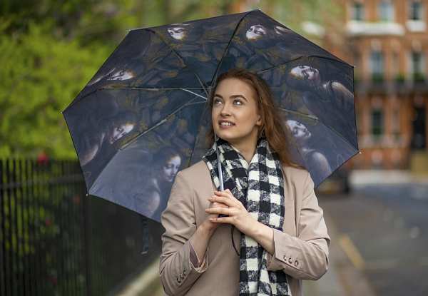 Fulton Umbrellas Span Class="mob-item-title">The National Gallery Minilite 2 - Angel From The Virgin Of The Rock