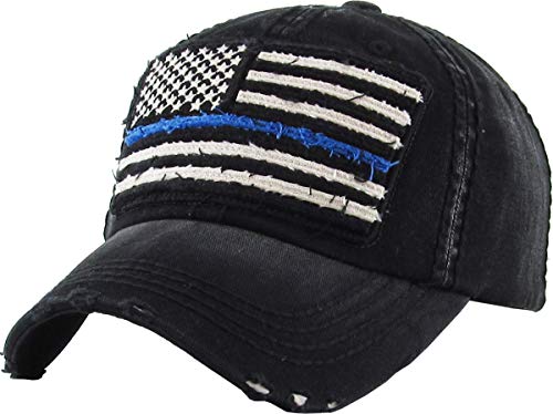 Funky Junque American Flag Distressed Baseball Cap By Funky Junque