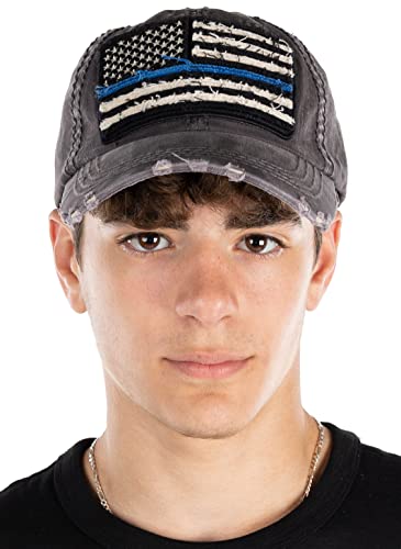 Funky Junque American Flag Distressed Baseball Cap By Funky Junque